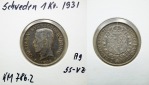 Schweden 1 Krone 1931