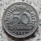 Weimarer Republik 50 Pfennig 1922 F