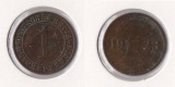 Weimarer Republik 1 Reichspfennig 1928 -G- J. 313 s-ss