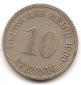 KR 10 Pfennig 1900 G #133