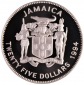 Jamaica: 25 Dollars 1994, pp, 28,28 gr. 925er Silber, nur 10.0...