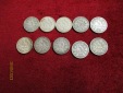 10 x 1/2 Mark Deutsches Reich Silbermünzen