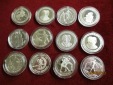 Lot Sammlung Münzen Olympische Spiele Silbermünzen 925er Sil...