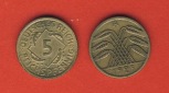 Weimarer Republik 5 Reichspfennig 1925 A