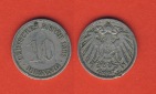 Kaiserreich 10 Pfennig 1901 F