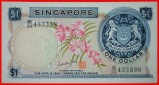 * GROSSBRITANNIEN: SINGAPUR ★ 1 DOLLAR (1970)! KNACKIG! VER...