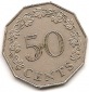 Malta 50 Cents 1972 #123