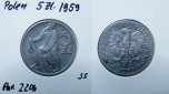 Polen,5 Zloty 1959