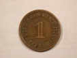 H19 KR  1 Pfennig 1914 G in ss+   Originalbilder
