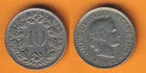 Schweiz 10 Rappen 1955 B