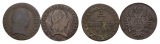 Österreich; 2 Kleinmünzen 1812/1800