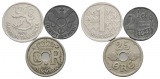 Ausland; 3 Kleinmünzen 1976/1941/1926; Finnland; Dänemark; N...