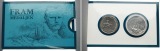 Norwegen: Blister mit 5 Kroner 1996 und einer Silbermed. (24,8...