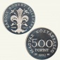 Ungarn 500-Forint-Silbermünze *König Karl Robert von Anjou* ...