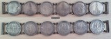 Deutschland. Armband aus verschiedenen Münzen 92,54 Gramm Sil...
