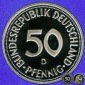 1992 D * 50 Pfennig Polierte Platte PP, proof, top