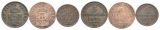 Preußen; Kleinmünzen 1871/1856/1868