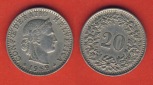 Schweiz 20 Rappen 1959 B