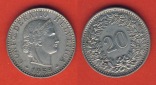 Schweiz 20 Rappen 1958 B