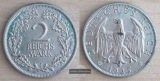 Deutschland, Weimarer Republik.  2 Reichsmark 1925 J  FM-Frank...