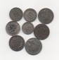 Kaiserreich Spielgeld Münzen Lot 8 Stück verschiedene