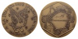 Medaille mit Original Etui; Bronze; 130 g; Ø 63 mm