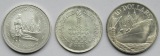 Lot aus drei Silber-Gedenkmünzen, zusammen 53,8 g Feinsilber