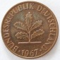 BRD 2 Pfennig 1967 D ss