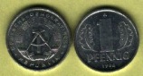 "DDR"- 1 Pfennig - 1989 A - gebraucht/used
