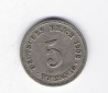 Deutsches Reich 5 Pfennig 1908 A  Jäger Nr.12
