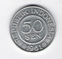 Indonesien 50 Sen Al 1961   Schön Nr.9