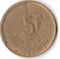 5 Francs Belgique 1986 (A027)