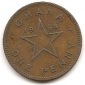 Ghana 1 Penny 1958 #383