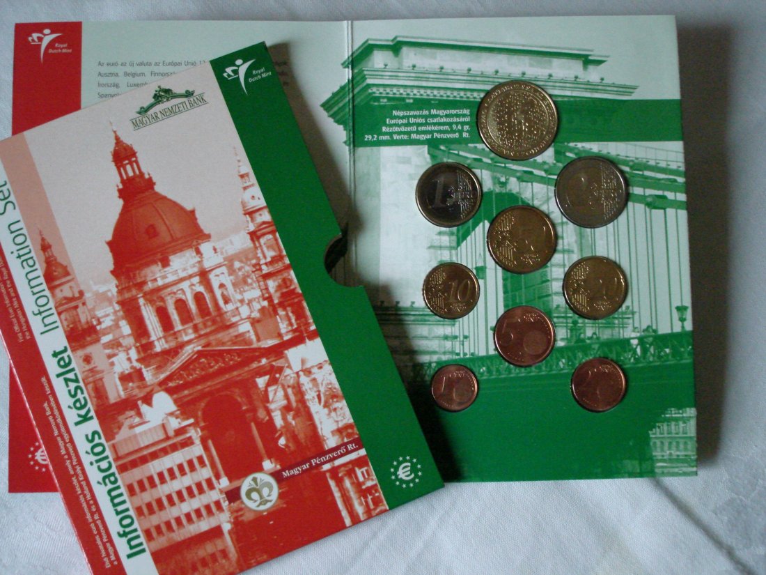  Ungarn Offizielles Euro- Info- Set 2003 **Max. 10.000 Exemplare** RARRR   