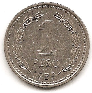  Argentinien 1 Peso 1959 #463   