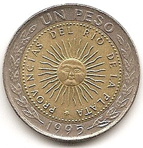  Argentinien 1 Peso 1995 #463   