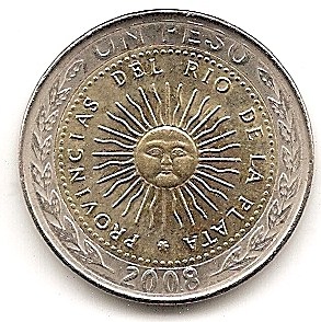 Argentinien 1 Peso 2008 #463   