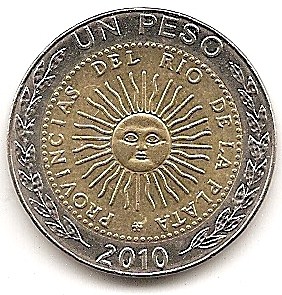  Argentinien 1 Peso 2010 #463   
