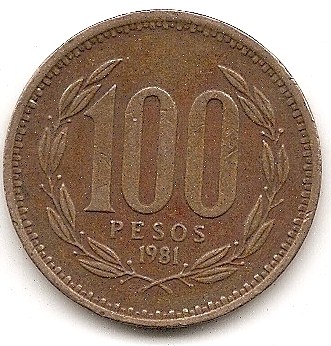 Chile 100 Pesos 1981 #469