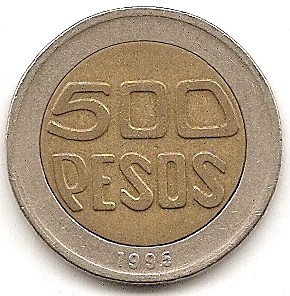  Kolumbien 500 Pesos 1995 #474   