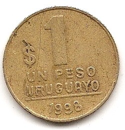  Uruguay 1 Peso 1998 #475   