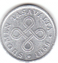 Finnland ((D073)b. 1 Penni 1969 siehe scan