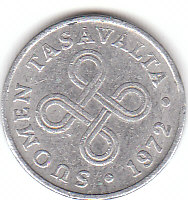 Finnland (D075)b. 1 Penni 1972 Siehe scan