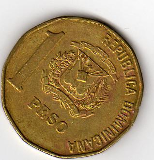 Dominikanische Republik  1 Peso 1992 