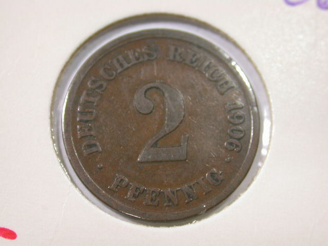  12001 KR  2 Pfennig von  1906 E  in f.vz anschauen   
