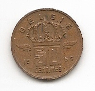  Belgien 50 Centimes 1969 #506   