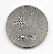 Litauen 1 Centai 1991 #269   