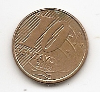 Brasilien 10 Centavos 2008 #262