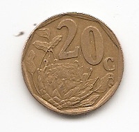  Süd-Afrika 20 Cents 1996 #511   