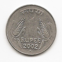  Indien 1 Rupee 2002 #520   